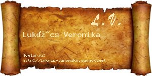 Lukács Veronika névjegykártya